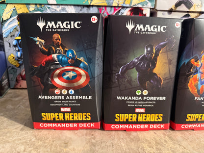 Magic: The Gathering x Marvel Super Heroes Commander Decks (Set of 4)