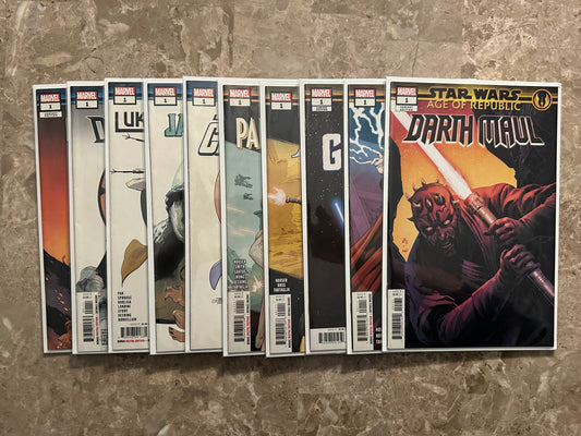 Star Wars Age of Republic 10 Issue Set (2018-19 Marvel)