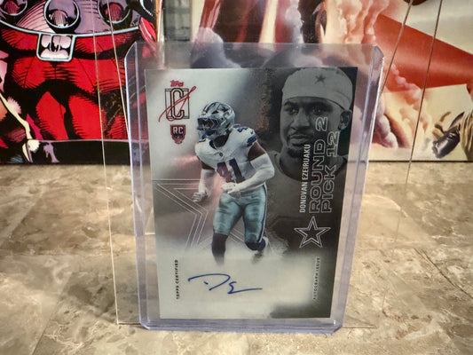 Donovan Ezeiruaku 2025 Topps Signature Class Football Chrome Auto #206