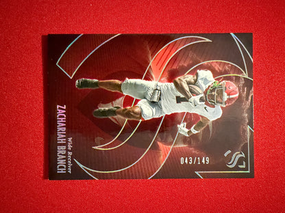 Zachariah Branch 2025 Panini Silhouette Football Base Silver /149 #18
