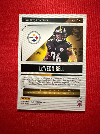 Le’Veon Bell 2025 Panini Silhouette Football Base Red /75 #43