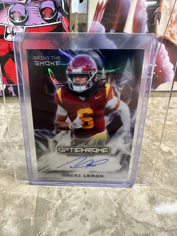 (2026/05/15) Makai Lemon /14 Bring the Smoke 2026 Leaf Optichrome Football