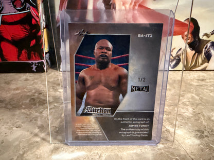 James Toney 2026 Leaf Metal Ring Kings Base Auto Black Lava /2