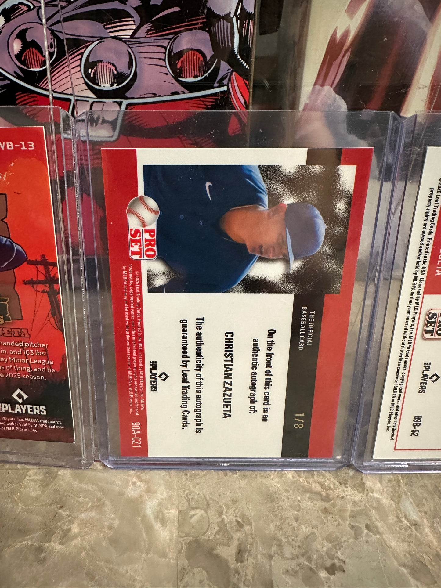 2026 Pro Set Christian Zazueta Black Lazer 1/1 & Purple Auto /8 Leaf Metal /6 Lot