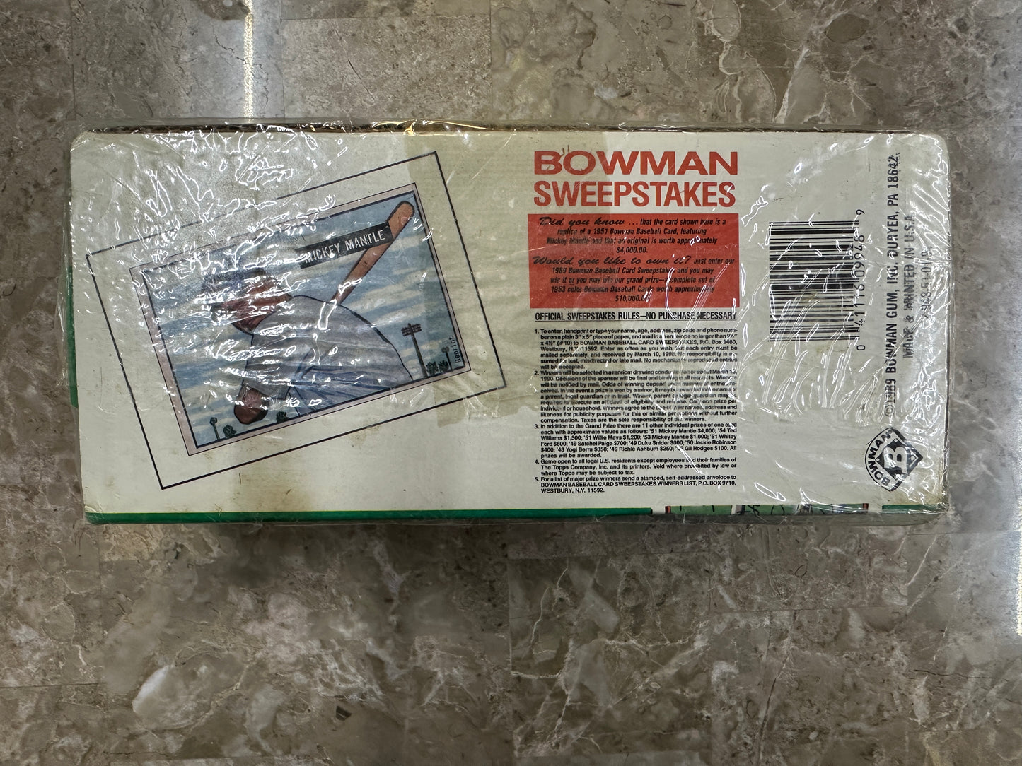 1989 Bowman Baseball Complete Set Factory Sealed