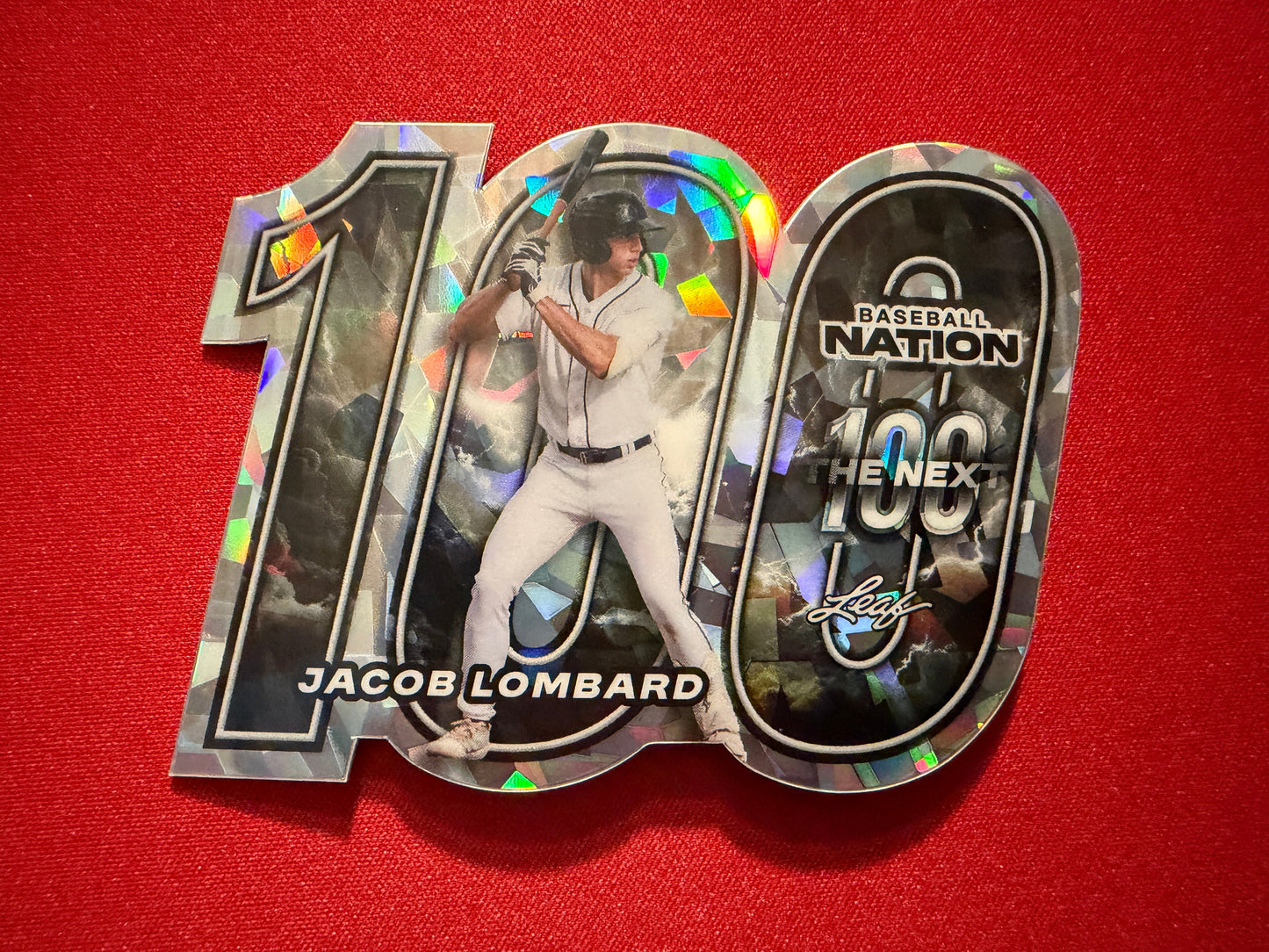 Jacob Lombard 2026 Leaf Baseball Nation 2-Card Lot Next 100 Throwback Player