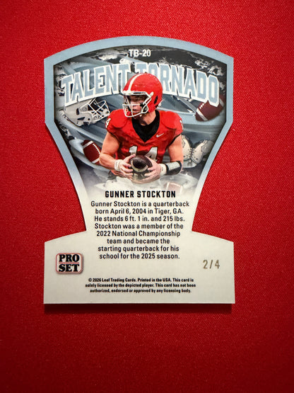 2026 Leaf Pro Set Gunner Stockton 1989 Auto Talent Tornado Lot