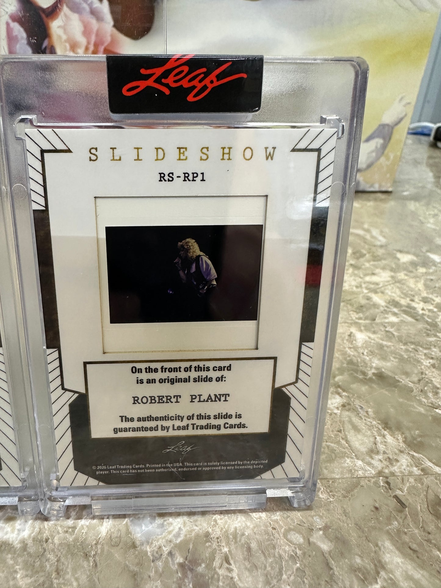 2026 Leaf Slideshow ROBERT PLANT Led Zeppelin Metal /25 + 3 Base 4-Slide LOT