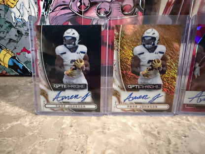 Amar Johnson Leaf Metal Optichrome Auto 1/1 Lot Super Gold Back Cracked Ice