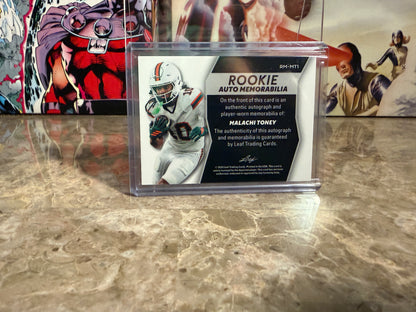 Malachi Toney 2026 Leaf Trinity Football Rookie Auto Memorabilia Multicolor Patch /25