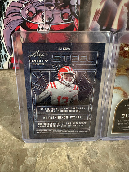 Kayden Dixon-Wyatt 2025 Leaf Trinity 1/1 & 2026 Leaf Optichrome /9 AUTO Lot - USC