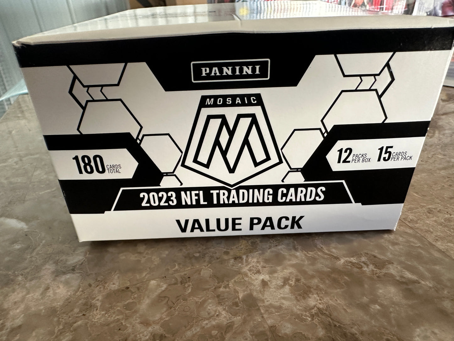 2023 Panini Mosaic Football NFL Value Fat Cello Box - 12 Factory Sealed Packs