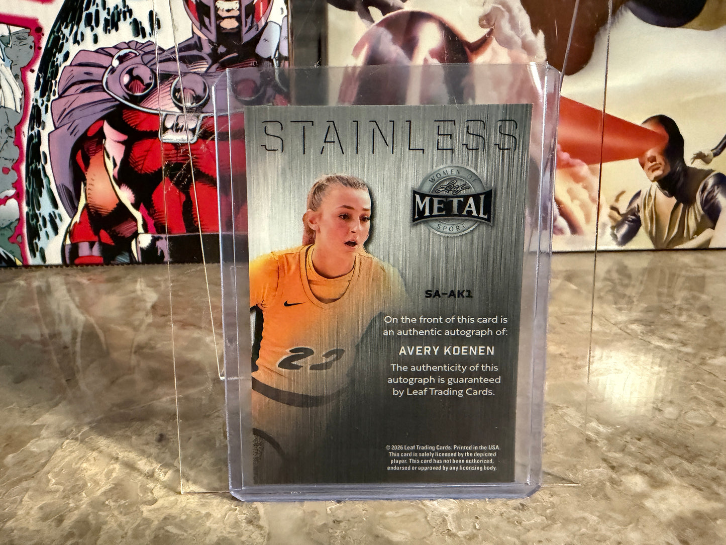 Avery Koenen 2026 Leaf Women of Sport Stainless Auto First Leaf Auto 1/1