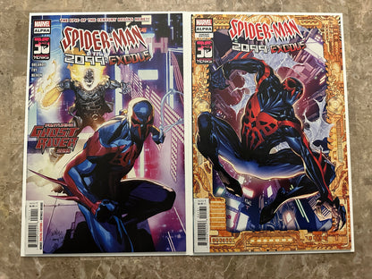 Spider-Man 2099 Exodus Alpha #1A & #1C NM 9.4 (Marvel 2022)