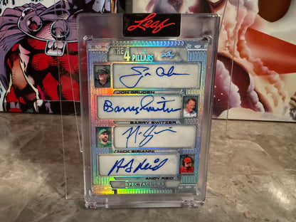 Gruden Switzer Sirianni Reid 2026 Leaf Spectacular Football Four 4 Pillars Auto /6