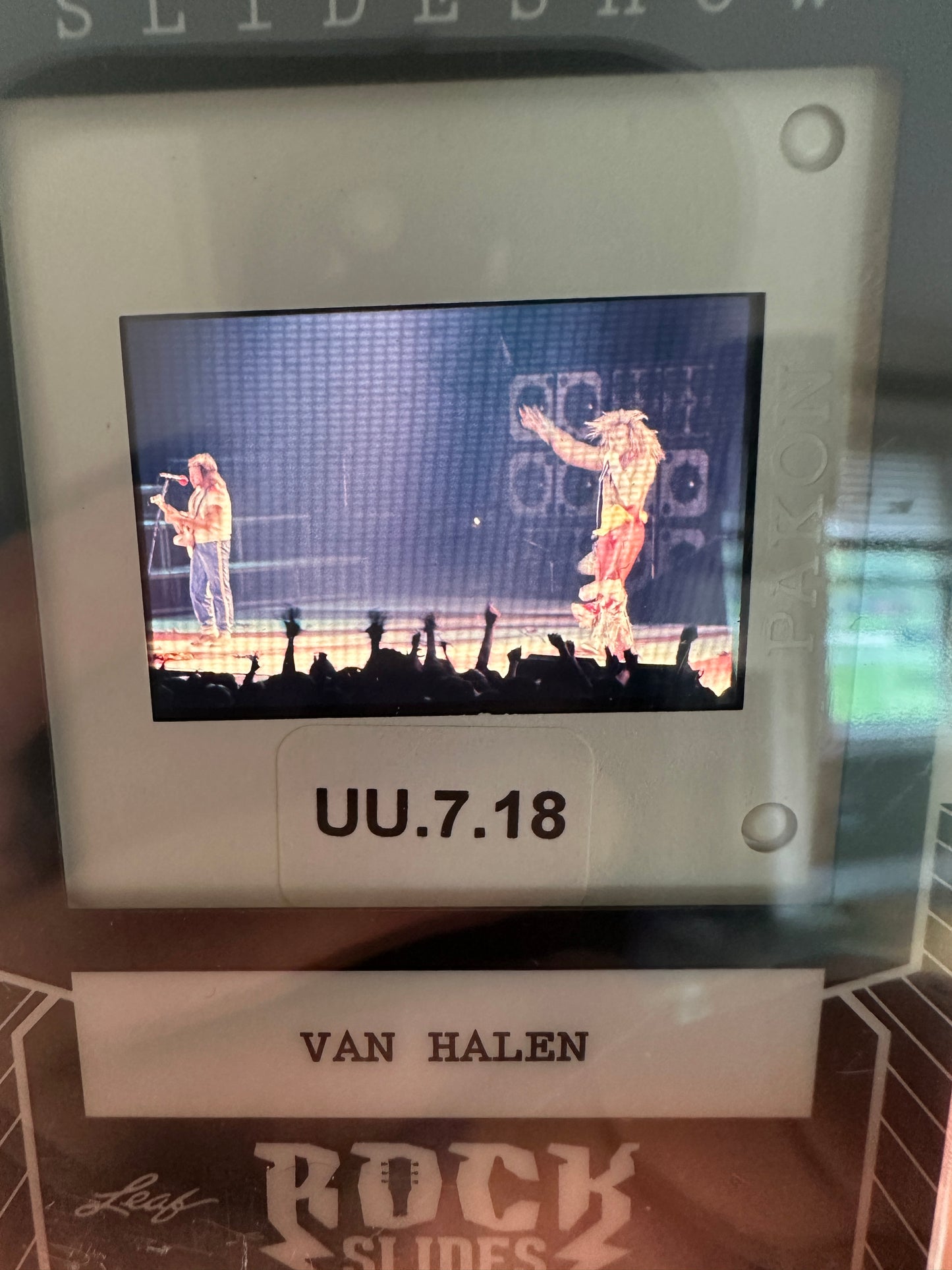 2026 Leaf Slideshow VAN HALEN 7-Slide LOT Classic David Lee Roth Era 1978-1984