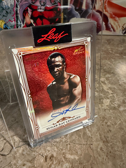 2026 Leaf Art of Sport Base Auto Mike Tyson & Sugar Ray Leonard