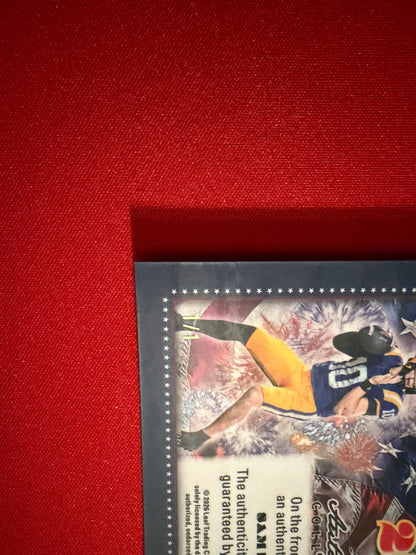Sam Leavitt 2026 Leaf Autograph Collection Football America 250 Green Lava 1/1