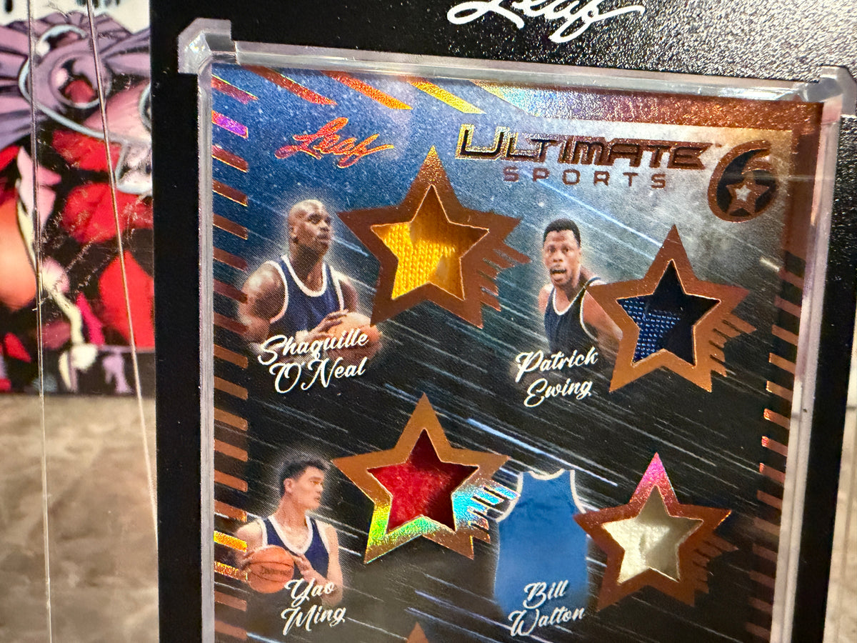 Shaq Ewing Ming Parish Jokic Walton 2026 Leaf Ultimate Sports 6 Game-Used Patch