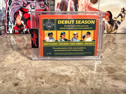 Randy Johnson Biggio Smoltz Alomar 2026 Leaf Seasons In the Sun Debut Season 4-Patch /7