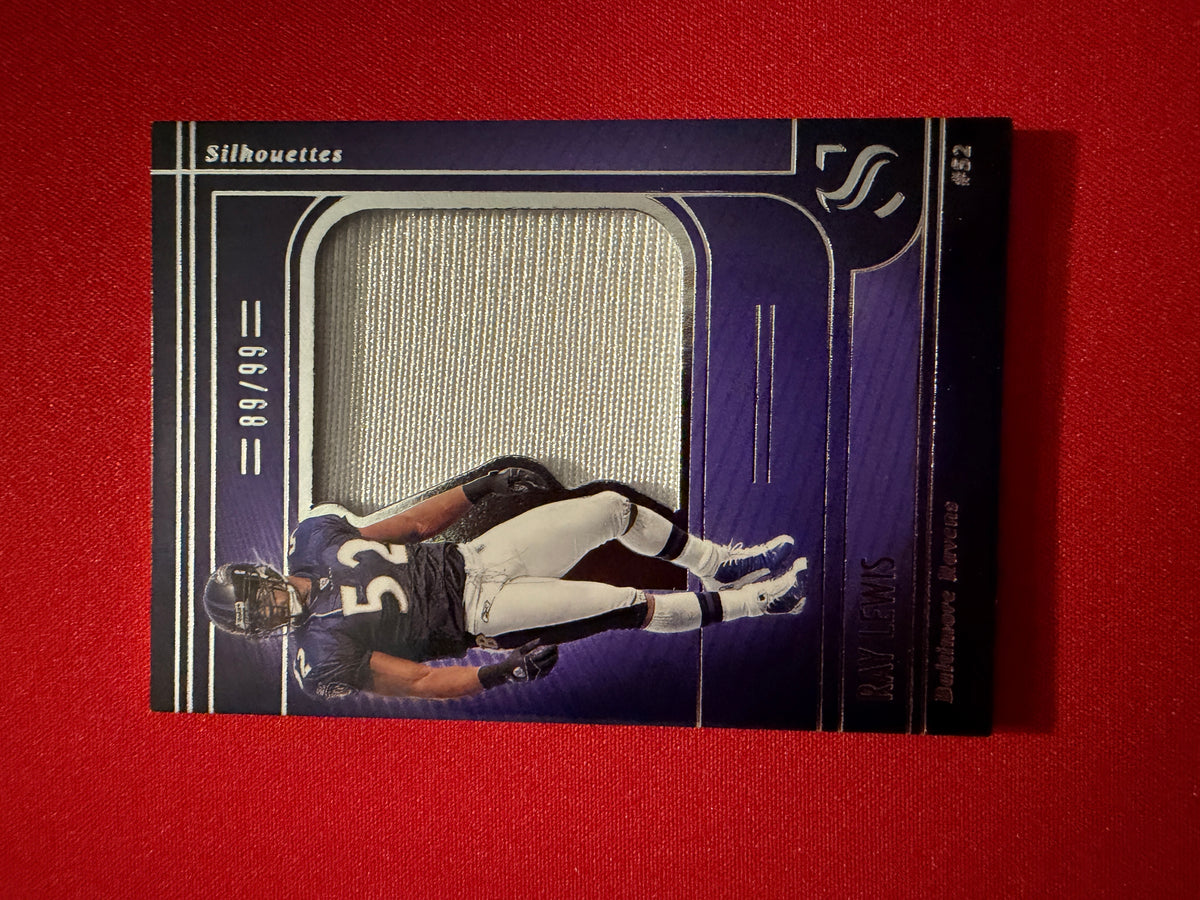 Ray Lewis 2025 Panini Silhouette Football Silhouettes Jumbo Patch /99