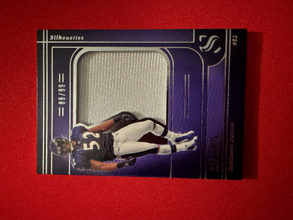 Ray Lewis 2025 Panini Silhouette Football Silhouettes Jumbo Patch /99