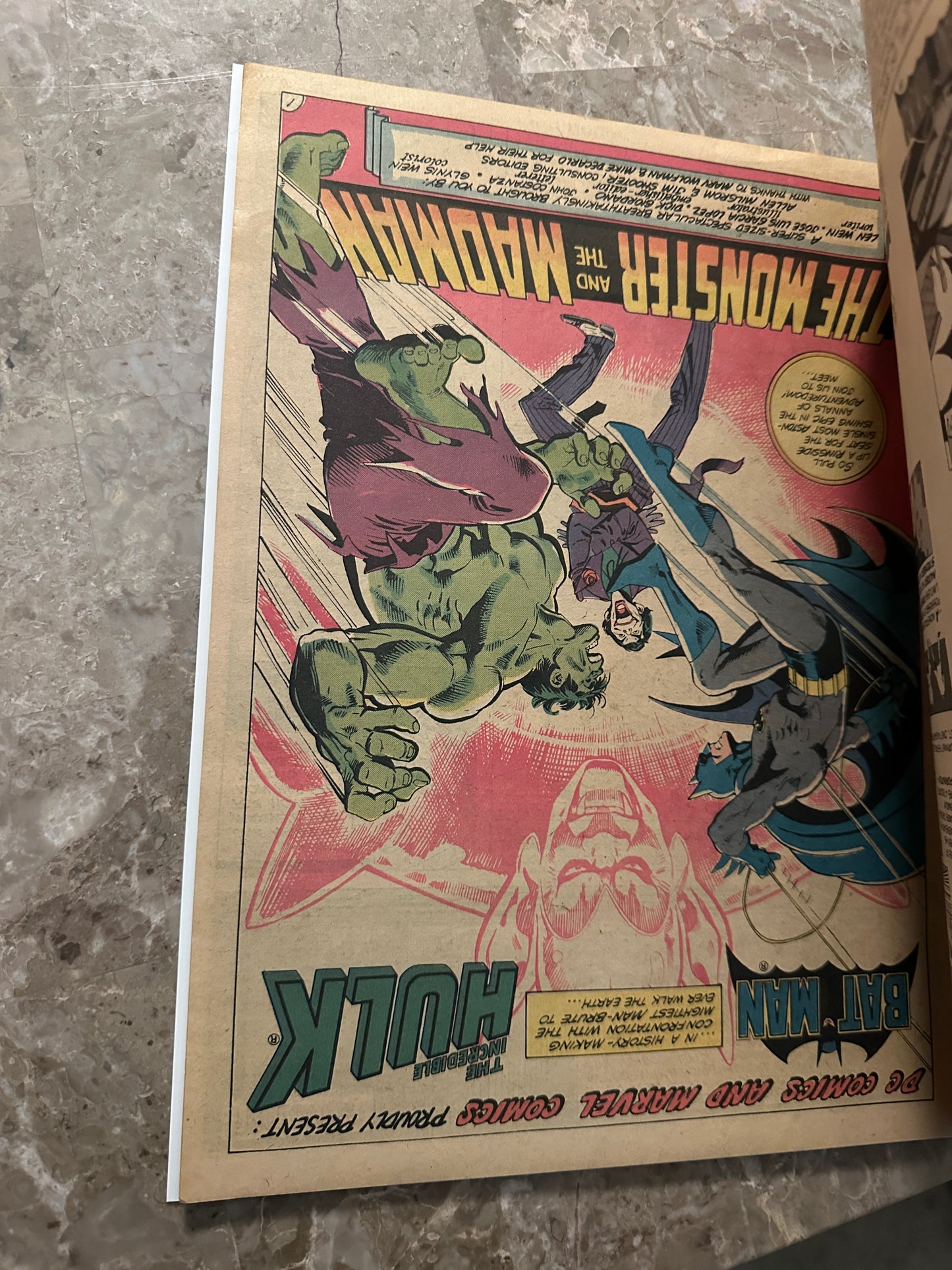 Batman vs. The Incredible Hulk FN- 5.5 (1981) - Treasury Edition