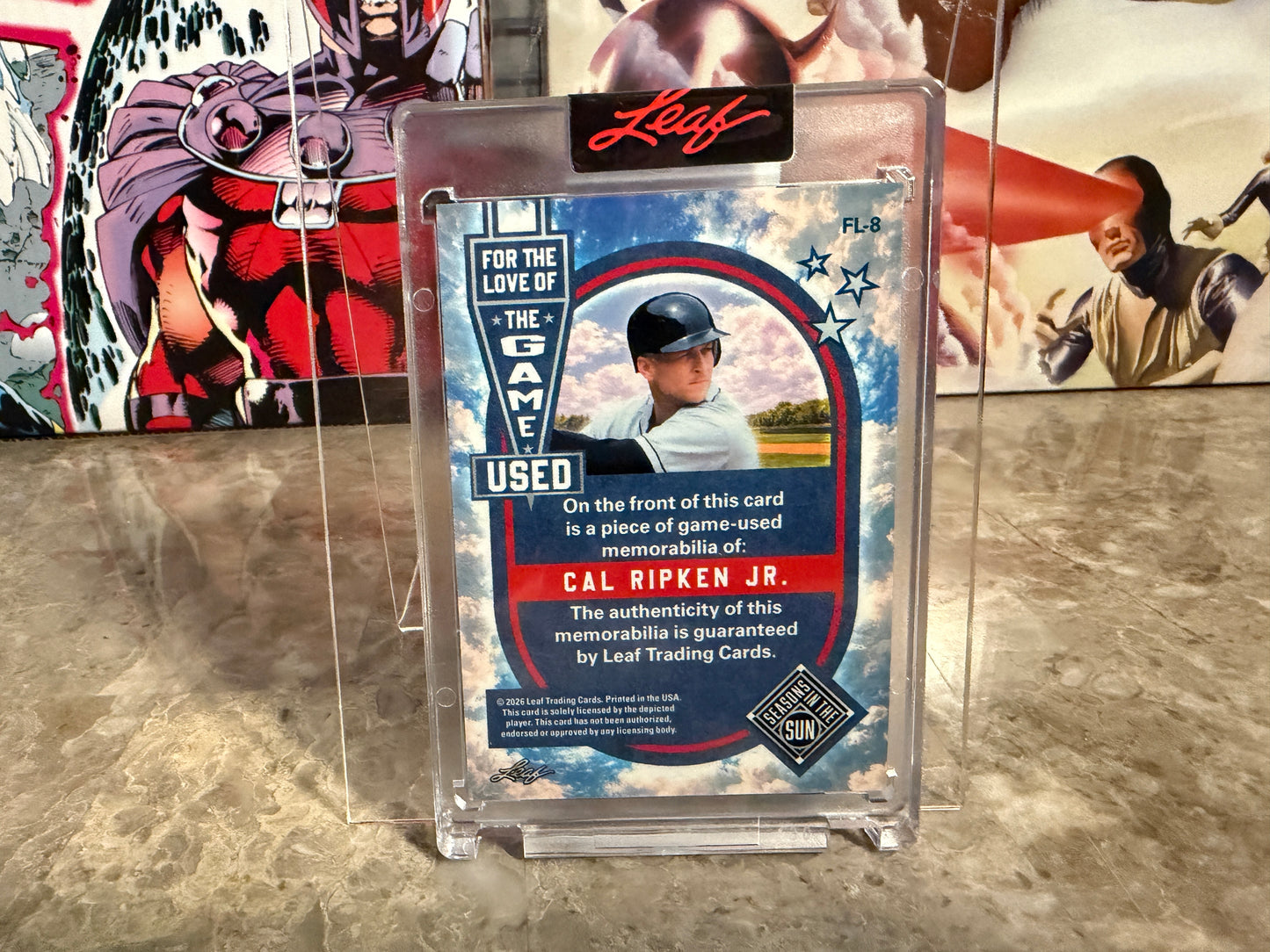 Cal Ripken Jr. 2026 Leaf Seasons In the Sun Love of the Game-Used Patch /4