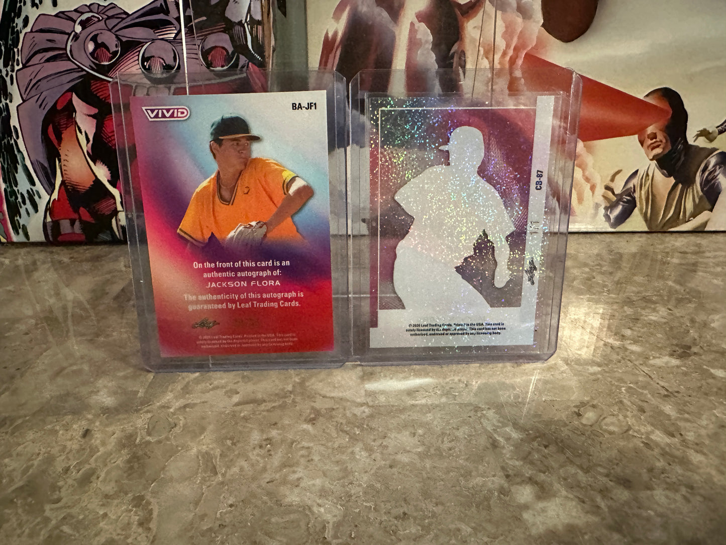2026 Leaf Vivid Jackson Flora LOT Auto /35 Techno + 1/1 Clear Acetate UCSB