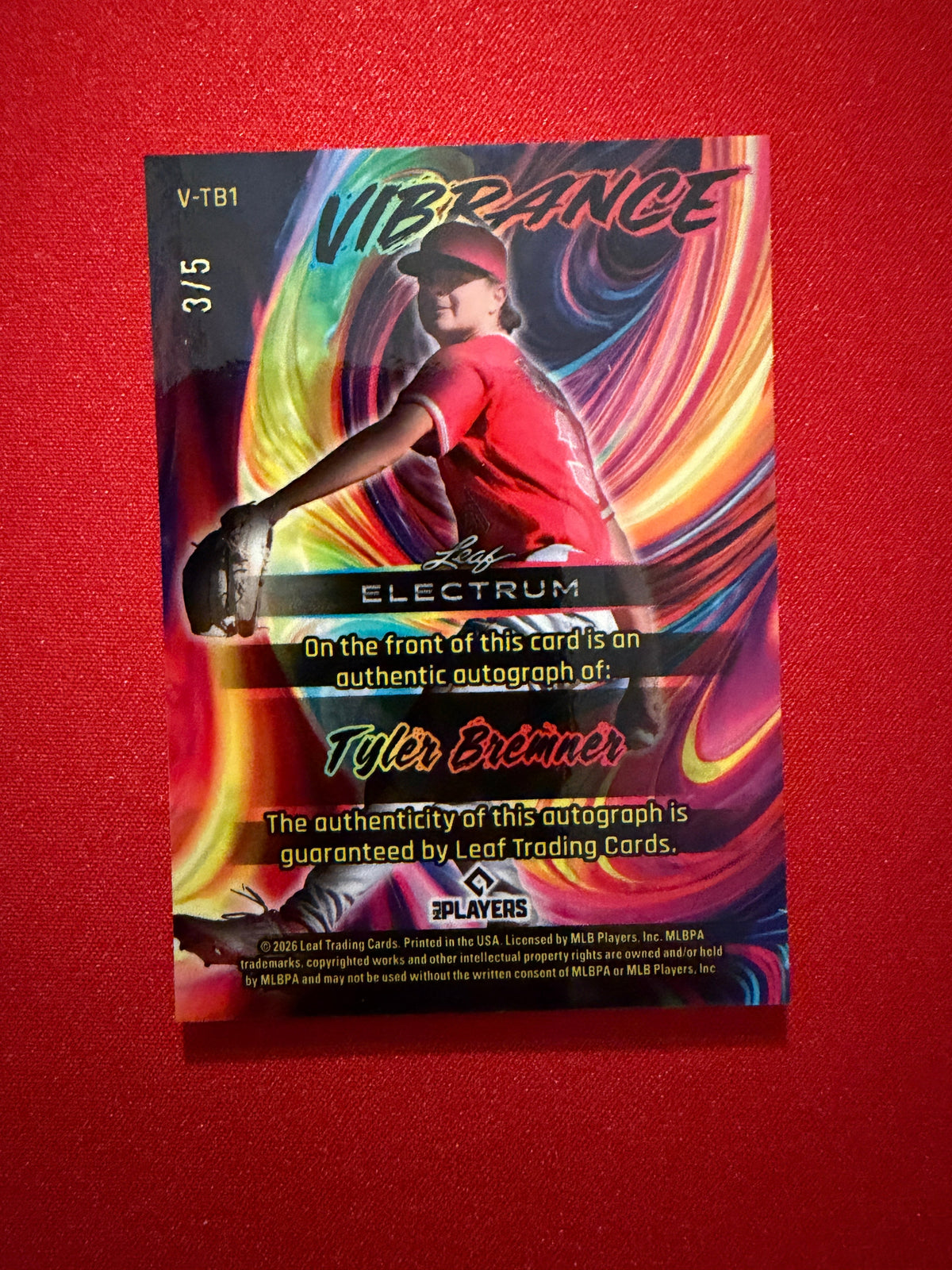 2026 Leaf Electrum Tyler Bremner Vibrance Auto Green /5