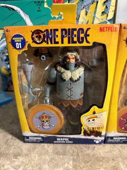 🏴‍☠️ One Piece (Netflix Live-Action) Adventure Series 01 – 3-Figure Full Set