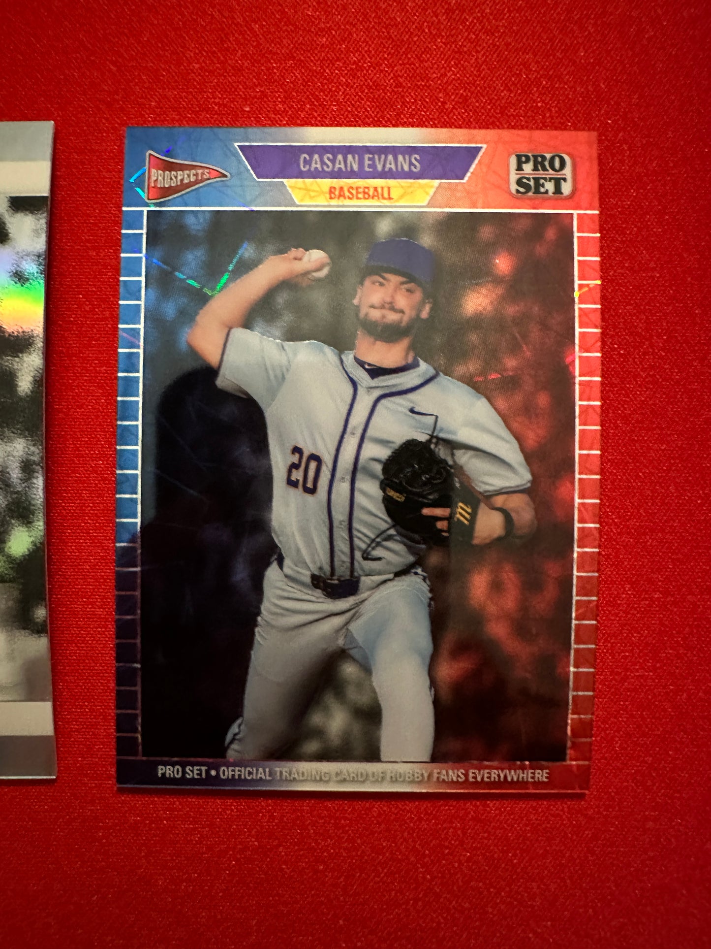 Casan Evans 2026 Leaf Pro Set Two-Card Prospect Lot