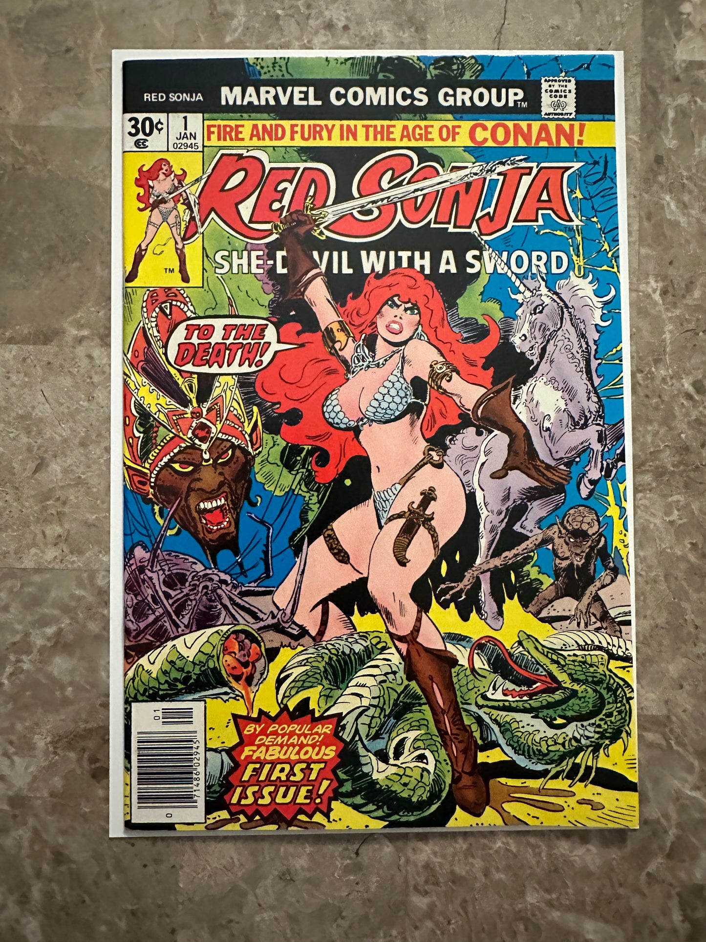 Red Sonja #1 VF+ 8.5 (Marvel Comics 1977)