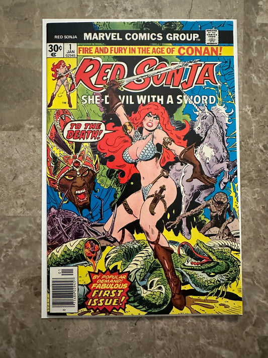 Red Sonja #1 VF+ 8.5 (Marvel Comics 1977)