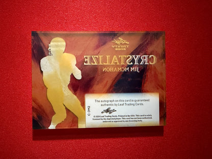 Jim McMahon 2026 Leaf Trinity Football Crystalize Auto Gold True 1/1 SSP
