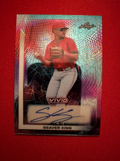Seaver King 2026 Leaf Vivid Teal Autograph /35