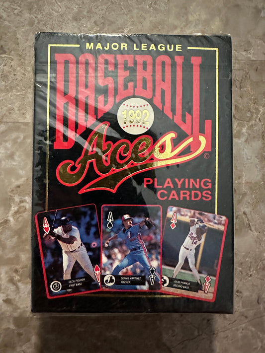 1992 Baseball Aces Playing Cards (Bicycle) - Factory Sealed
