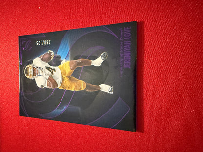 Jeremiyah Love 2025 Panini Silhouette Football Base Purple /125 #11
