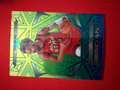 Trae Young 2024-25 Panini Obsidian Basketball Base Caldera SSP #197