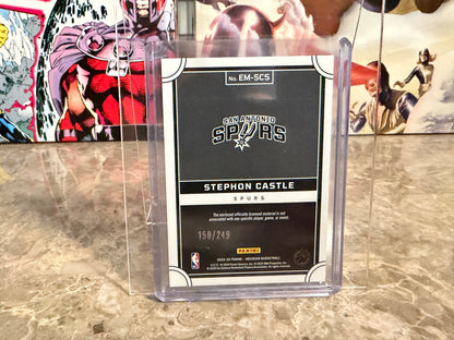 Stephon Castle 2024-25 Panini Obsidian Basketball Eclipse Jumbo Swatch RC /249