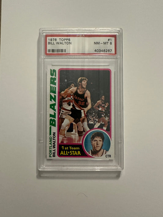 Bill Walton #1 PSA Graded NM-MT 8 (1978 Topps)