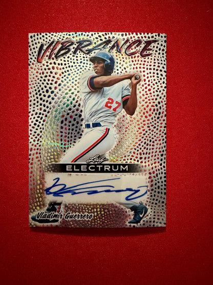 Vladimir Guerrero 2026 Leaf Electrum Vibrance Auto Silver 1/1