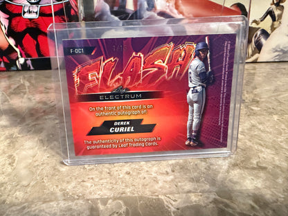 Derek Curiel 2026 Leaf Electrum Achromatic Flash Auto 2-Card Lot
