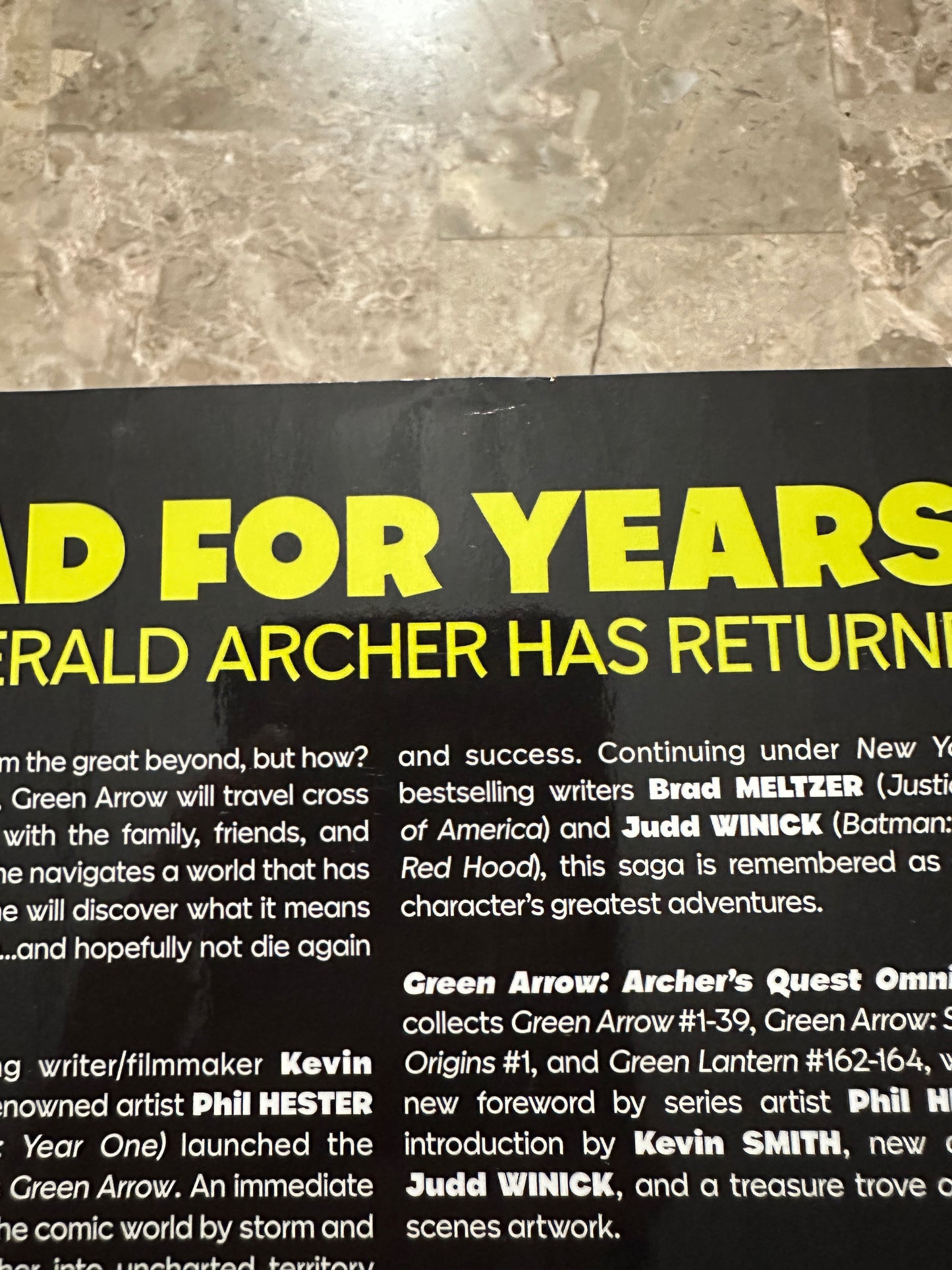 Green Arrow Omnibus #1: Archer's Quest (DC 2025) - Very High Grade