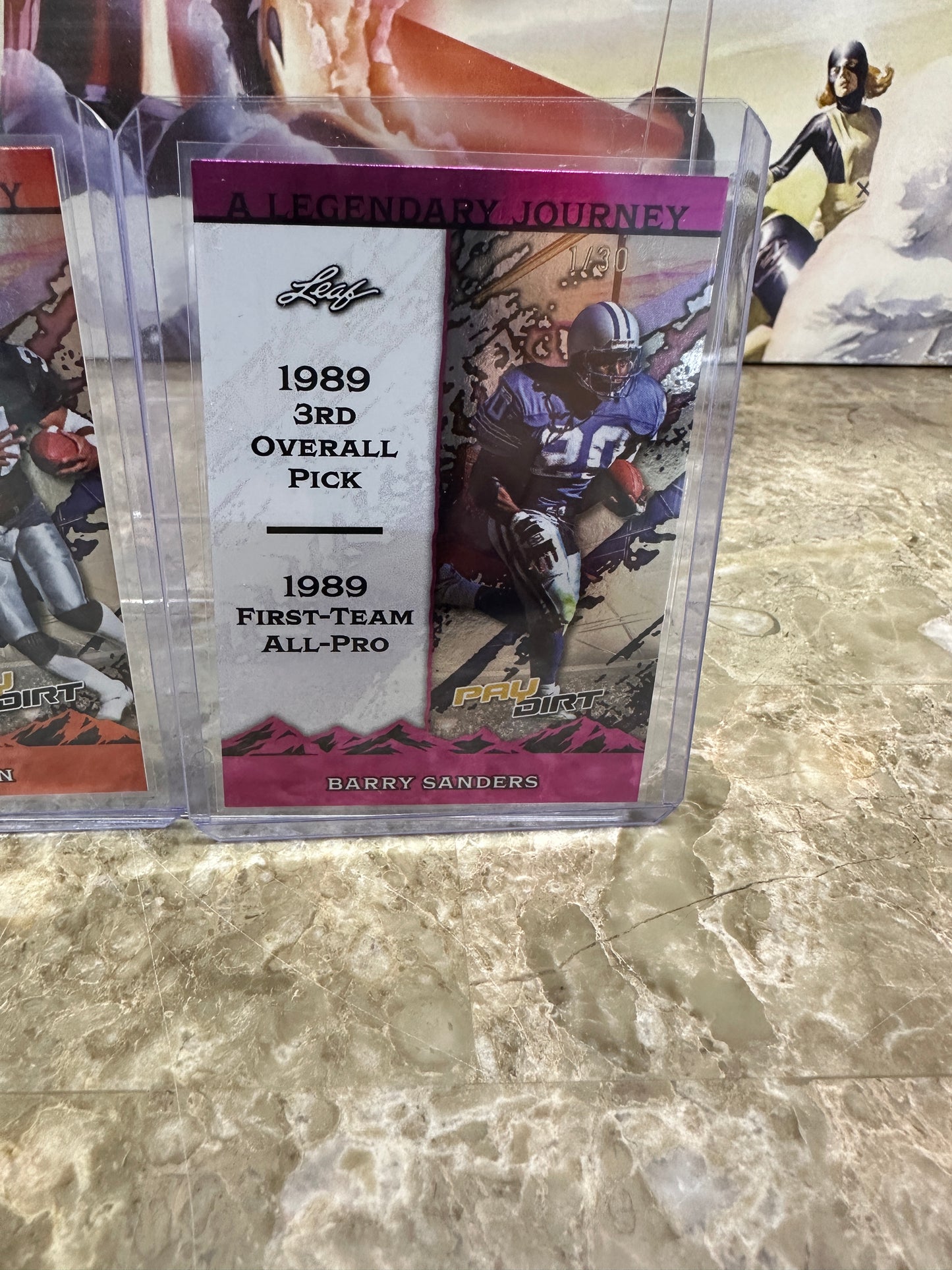 BO JACKSON & BARRY SANDERS 2026 Paydirt Legendary Journey Lot - /3, /30, /75