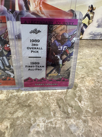 BO JACKSON & BARRY SANDERS 2026 Paydirt Legendary Journey Lot - /3, /30, /75