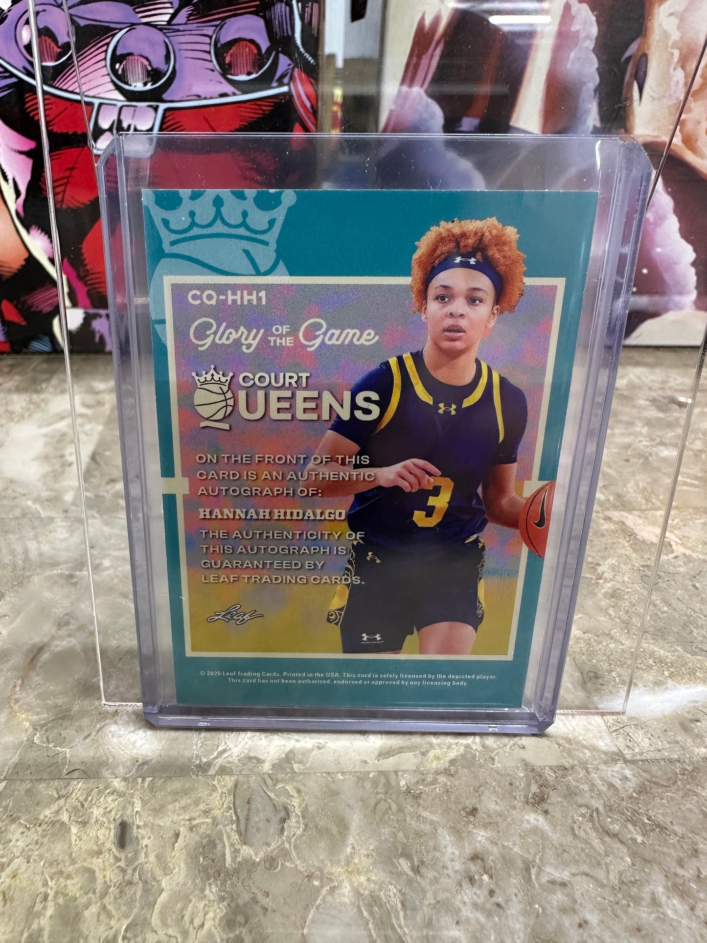 2025 Leaf Glory of the Game Hannah Hidalgo COURT QUEENS /40 Autograph Notre Dame