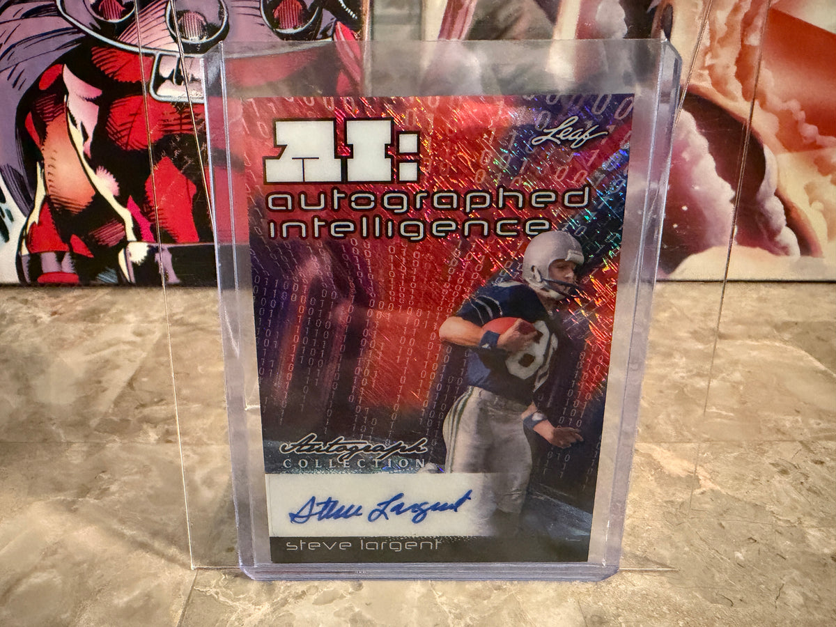 Steve Largent 2026 Leaf Autograph Collection Autographed Intelligence Red 1/1