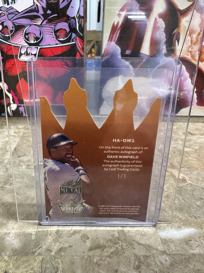 2026 Leaf Metal Dave Winfield HIT KINGS 1/1 Autograph - Padres HOF - HA-DW1