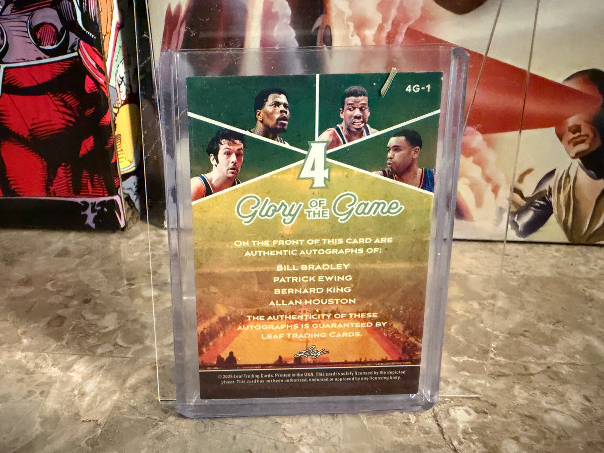 Ewing Bradley King Houston 2025 Leaf Glory of the Game 4 Glory Auto /8